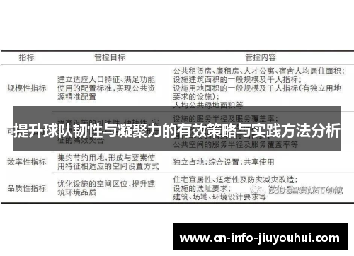 提升球队韧性与凝聚力的有效策略与实践方法分析