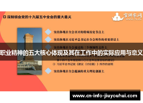 职业精神的五大核心体现及其在工作中的实际应用与意义
